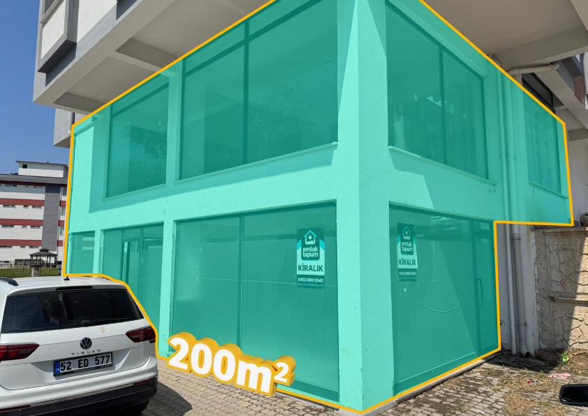 Fatsa Kurtuluş’ta İki Katlı Kiralık İşyeri