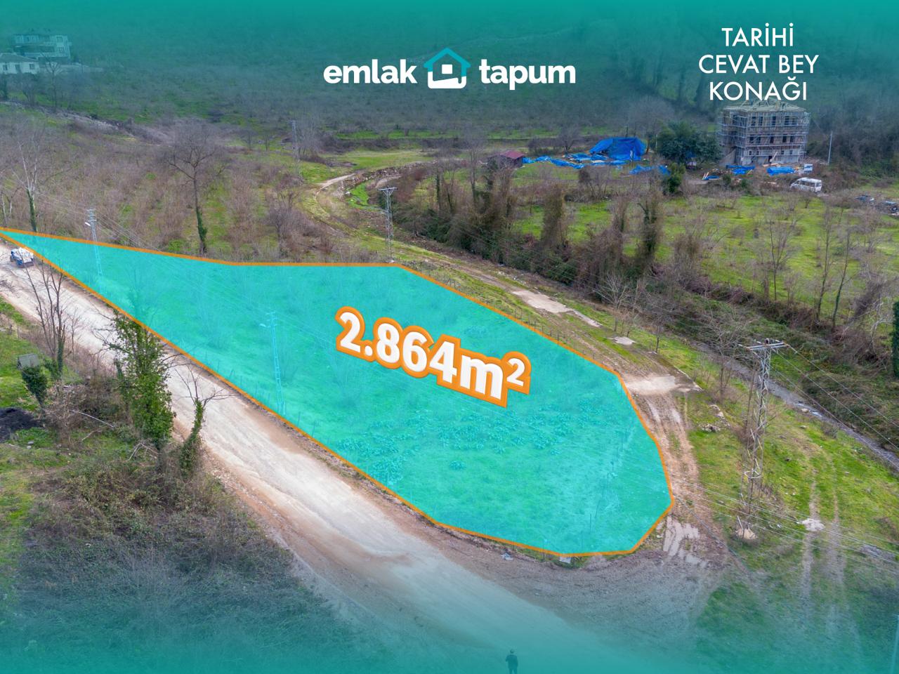 Emlak Tapum’dan Cevat Bey Konağı Yanında 2865 m2 Kiralık Arsa